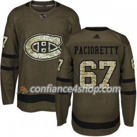 Adidas Maillot de Hockey Montreal Canadiens Max Pacioretty 67 2017-2018 Camo Vert Authentic - Homme